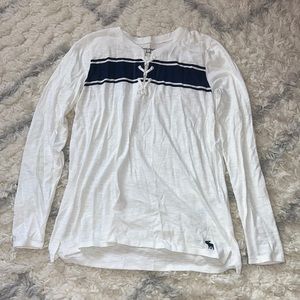 NWOT Abercrombie Kids Long Sleeve Criss Cross Tie Top